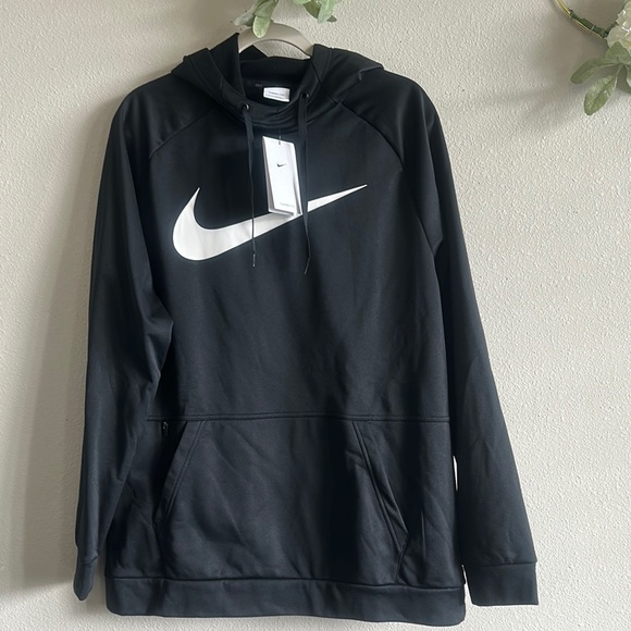 Nike Other - Nike Black Hoodie with White Logo